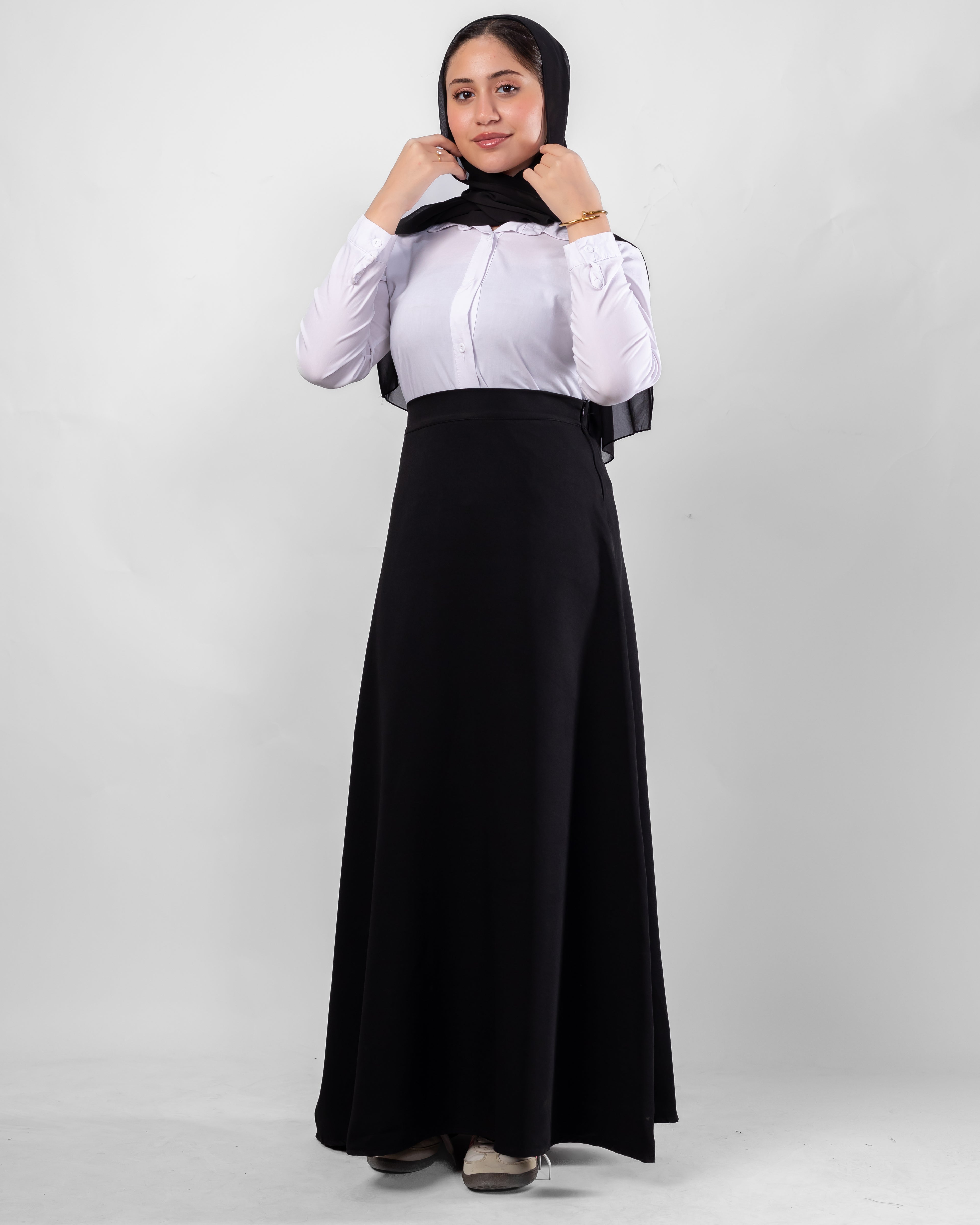A line Black Skirt