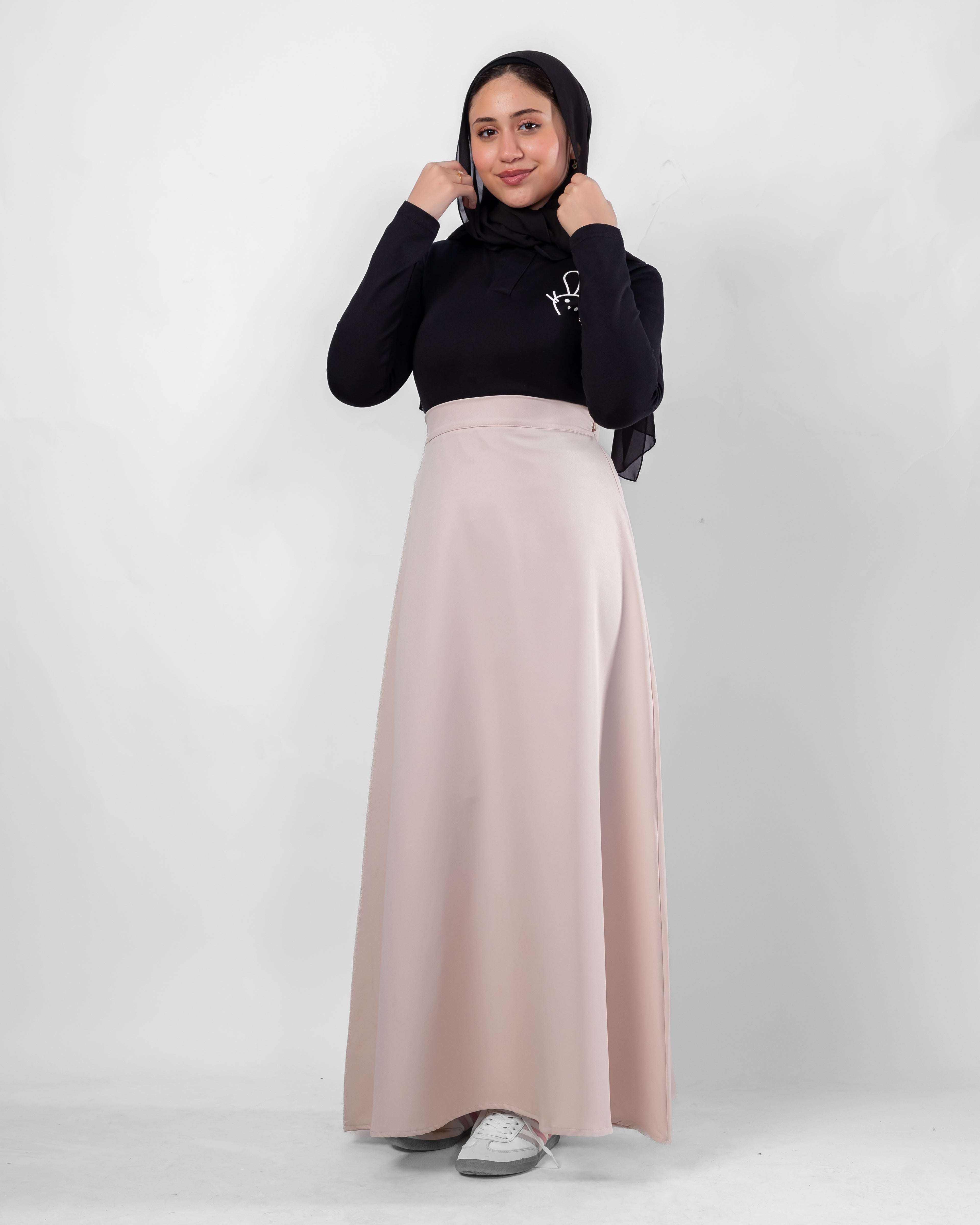 A line Beige Skirt