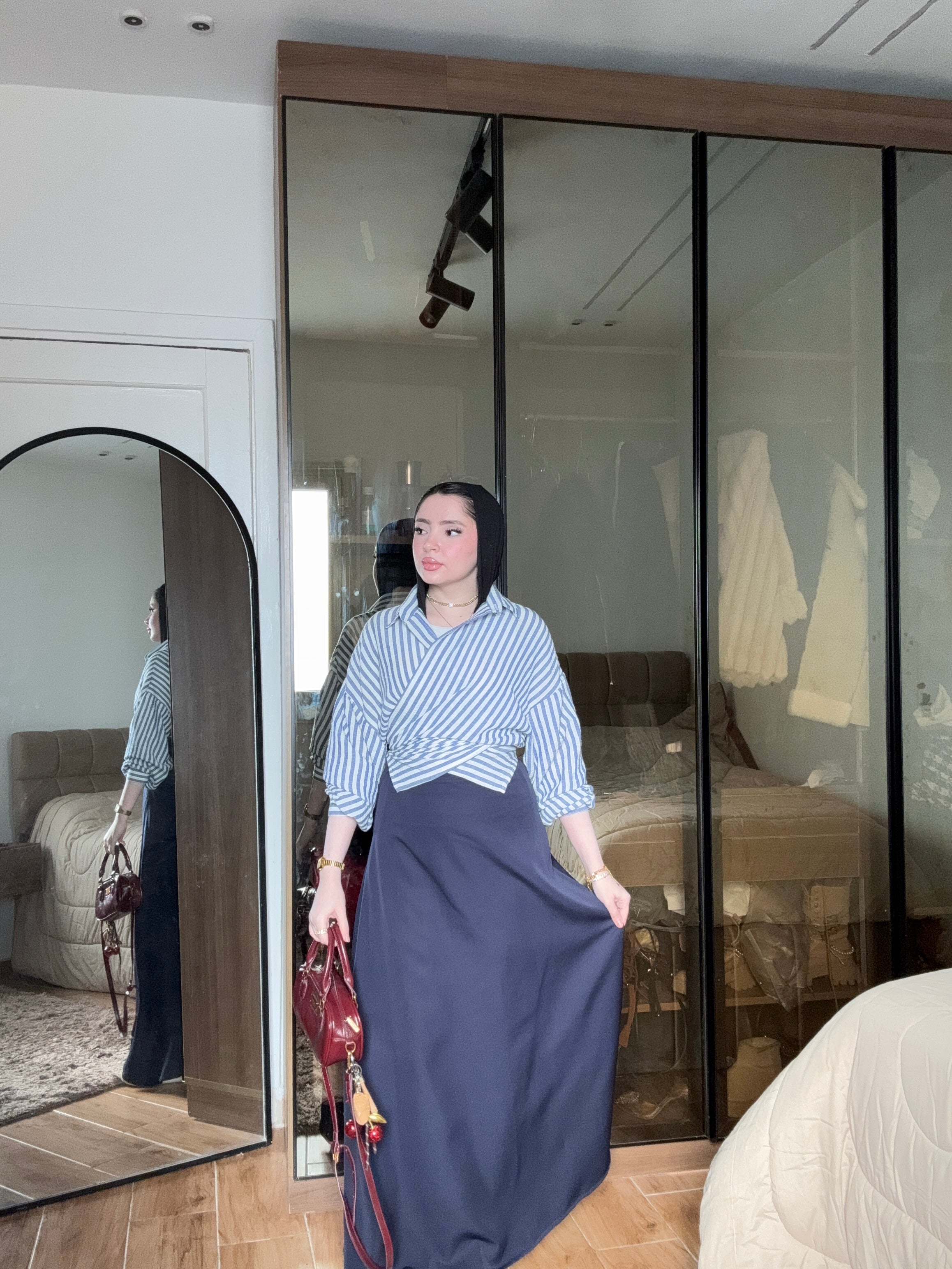 Steel Blue Skirt
