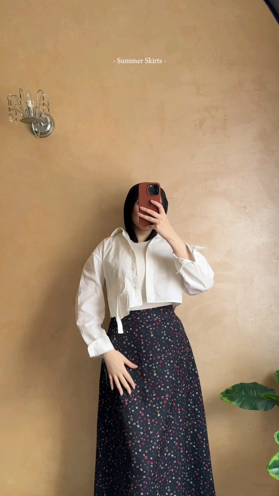 A line Maxi Floral Skirt