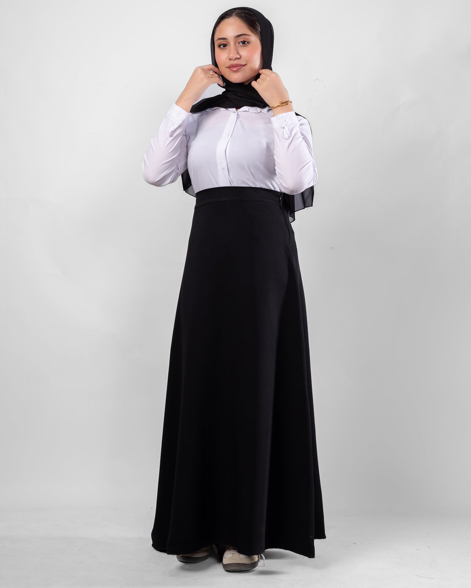 A line Black Skirt