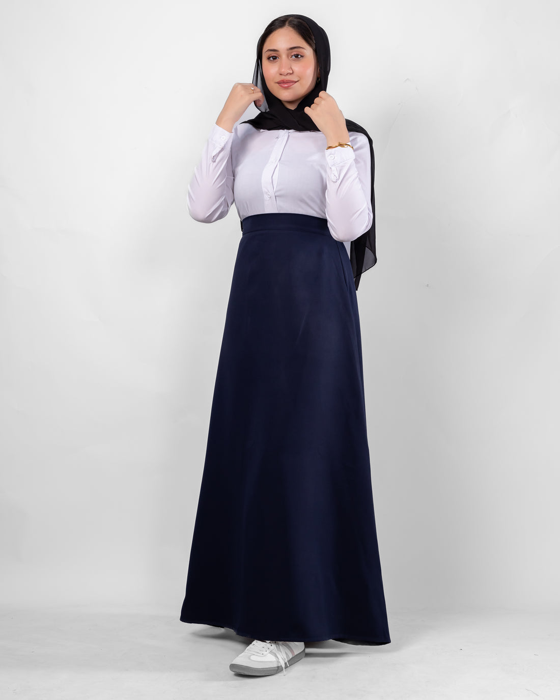 Steel Blue Skirt