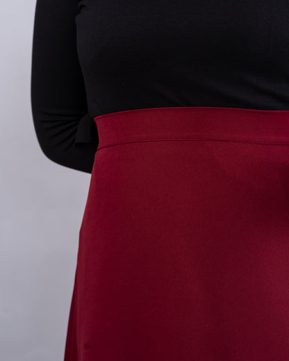 Burgundy Skirt
