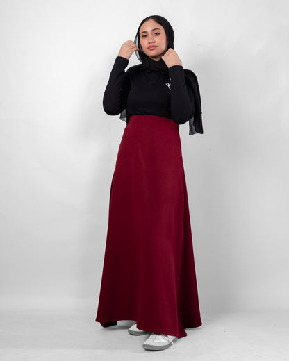 Burgundy Skirt
