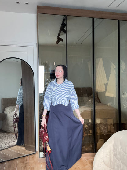 Steel Blue Skirt