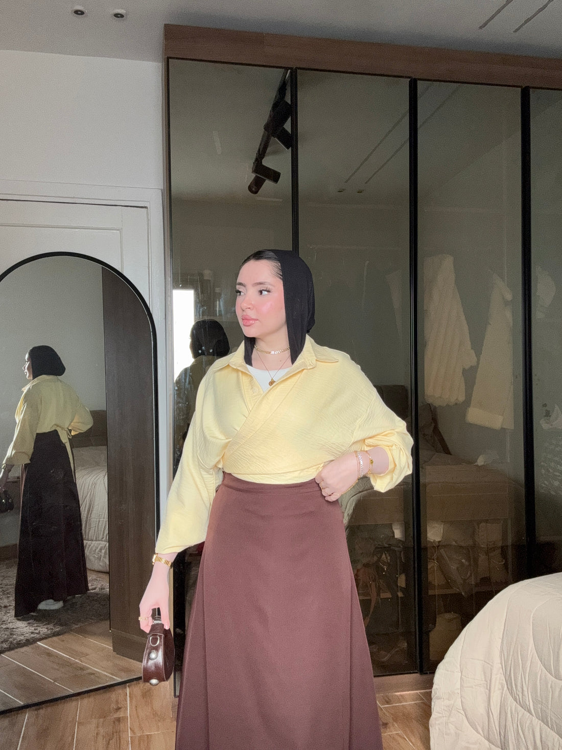 Samar — A-Line Brown Skirt