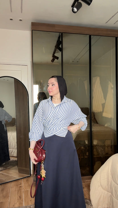 Steel Blue Skirt