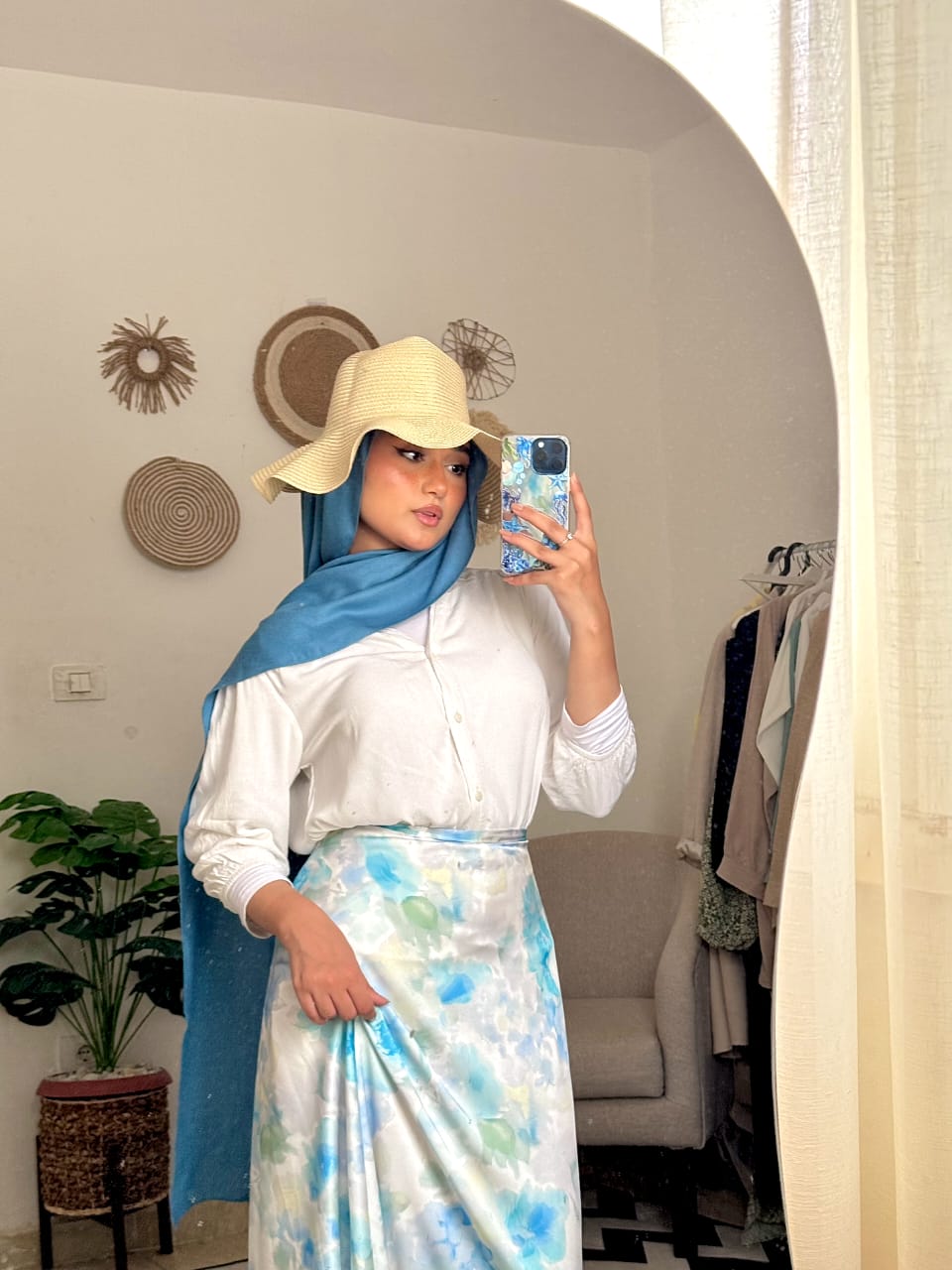 سكيرت باستيل - أزرق