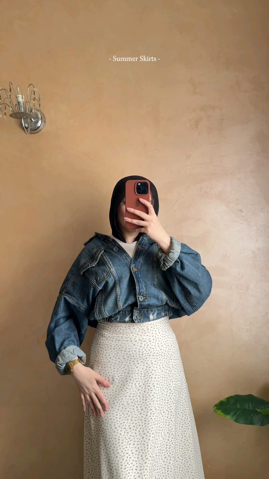 Rose Gold Floral skirt