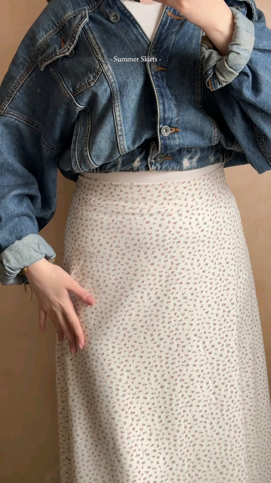Rose Gold Floral skirt