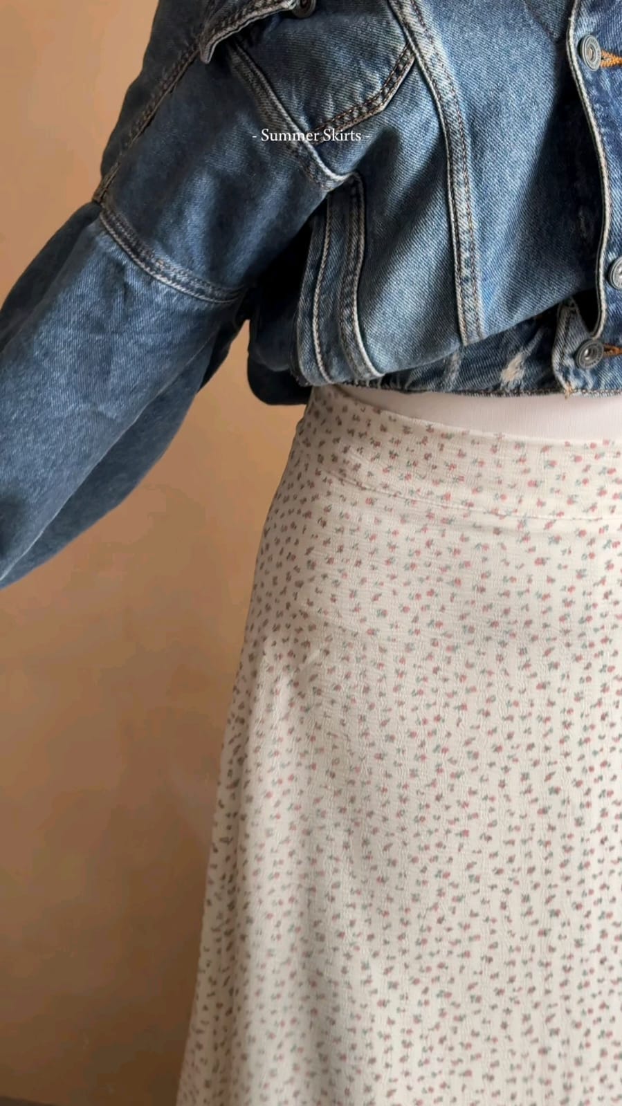 Rose Gold Floral skirt